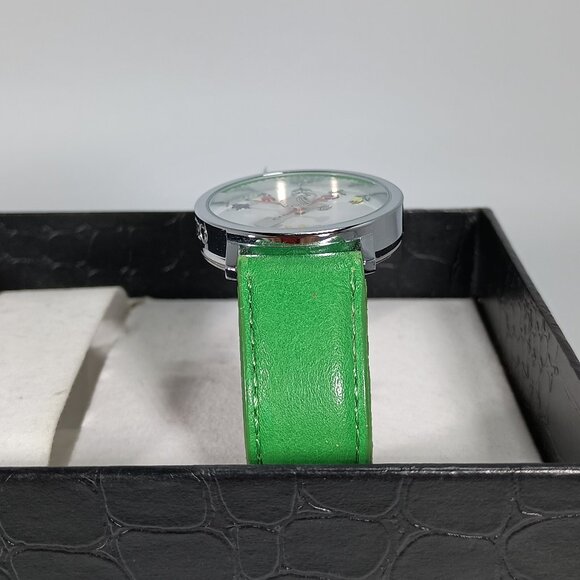 RARE Story Box Akteo Gardner Watch Green Leather New Battery main image 8